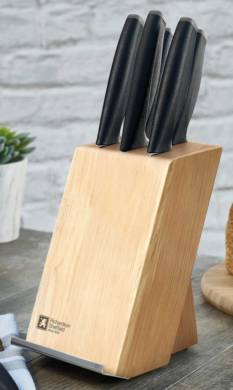 Set 5 cutite  + suport magnetic, Richardson Sheffield, Advantage, inox - imagine 4